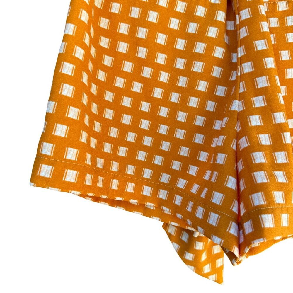 A New Day Orange White Pockets Dress Shorts Women’s Size S - Picture 15 of 15